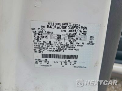 Zdjęcie 13 z 13 samochodu: 2003 MAZDA TRIBUTE VIN:4F2YZ04105KM08618 - miniatura