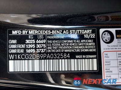 Zdjęcie 12 z 12 samochodu: 2023 MERCEDES-BENZ EQS SEDAN 450+ VIN:W1KCG2DB9PA032584 - miniatura