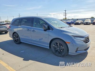 Czwarte zdjęcie samochodu z boku: 2024 HONDA ODDESEY VIN:5FNRL6H74RB053379 - miniatura