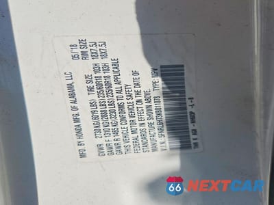 Zdjęcie 13 z 13 samochodu: 2019 HONDA ODYSSEY EXL VIN:5FNRL6H73KB011078 - miniatura