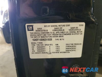 Zdjęcie 13 z 13 samochodu: 2006 GMC ENVOY VIN:1GKDT13S962313528 - miniatura