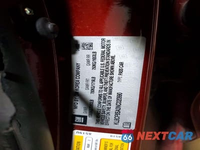 Zdjęcie 11 z 11 samochodu: 2022 CHEVROLET SPARK 2LT VIN:KL8CF6SA3NC020990 - miniatura