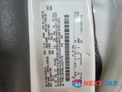 Zdjęcie 14 z 14 samochodu: 2020 FORD ESCAPE SEL VIN:1FMCU9H68LUA27115 - miniatura