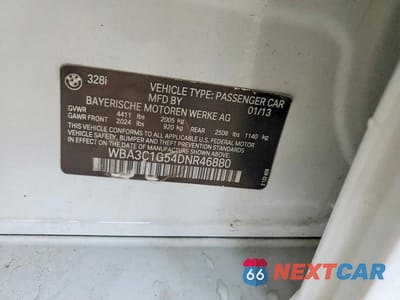 Zdjęcie 12 z 12 samochodu: 2013 BMW 328 I SULEV VIN:WBA3C1G54DNR46880 - miniatura