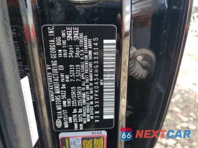 Zdjęcie 12 z 12 samochodu: 2017 KIA SORENTO SX V6 VIN:5XYPKDA54HG338145 - miniatura