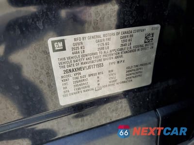 Zdjęcie 13 z 13 samochodu: 2018 CHEVROLET EQUINOX LS VIN:2GNAXHEV1J6171553 - miniatura