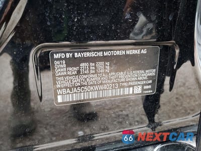 Zdjęcie 12 z 12 samochodu: 2019 BMW 530 I VIN:WBAJA5C50KWW40213 - miniatura
