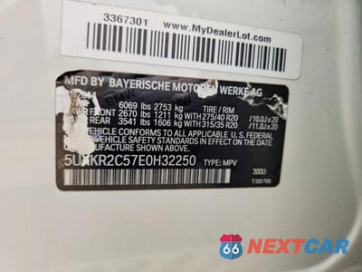 Zdjęcie 14 z 14 samochodu: 2014 BMW X5 SDRIVE35I VIN:5UXKR2C57E0H32250 - miniatura