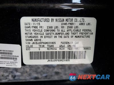 Zdjęcie 14 z 14 samochodu: 2016 INFINITI QX50 BASE VIN:JN1BJ0RP6GM231805 - miniatura