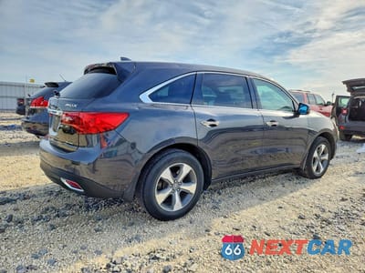Trzecie zdjęcie samochodu z tyłu: 2016 ACURA MDX VIN:5FRYD4H26GB025466 - miniatura
