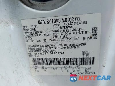 Zdjęcie 12 z 12 samochodu: 2013 FORD F250 SUPER DUTY VIN:1FT7X2BT1DEA12244 - miniatura