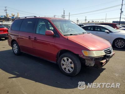 Czwarte zdjęcie samochodu z boku: 2002 HONDA ODYSSEY EX VIN:5FNRL18632B054975 - miniatura