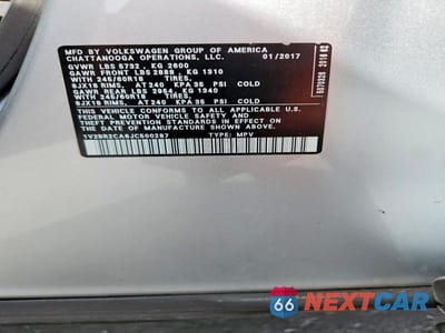 Zdjęcie 14 z 14 samochodu: 2018 VOLKSWAGEN ATLAS VIN:1V2BR2CA6JC500287 - miniatura