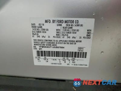 Zdjęcie 13 z 13 samochodu: 2018 FORD EXPLORER SPORT VIN:1FM5K8GT1JGB07884 - miniatura