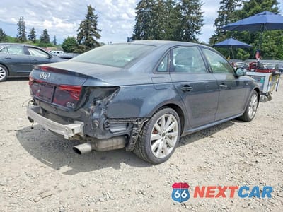 Trzecie zdjęcie samochodu z tyłu: 2018 AUDI A4 PREMIUM VIN:WAUDNAF41JN013814 - miniatura