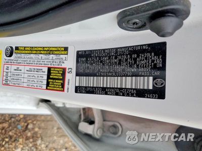 Zdjęcie 12 z 12 samochodu: 2020 TOYOTA CAMRY XSE VIN:4T1K61AK9LU337790 - miniatura