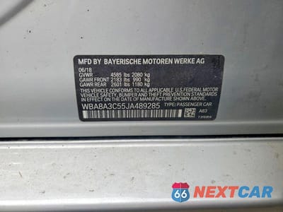 Zdjęcie 13 z 13 samochodu: 2018 BMW 320 XI VIN:WBA8A3C55JA489285 - miniatura
