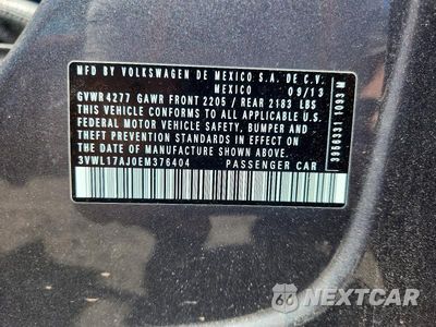 Zdjęcie 12 z 12 samochodu: 2014 VOLKSWAGEN JETTA SEL VIN:3VWL17AJ0EM376404 - miniatura