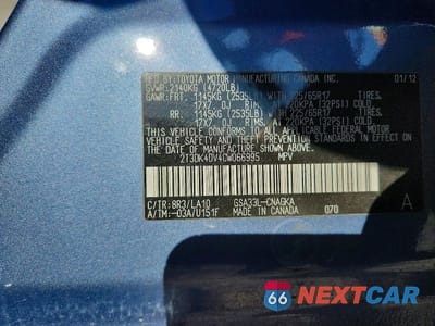 Zdjęcie 12 z 12 samochodu: 2012 TOYOTA RAV4 LIMITED VIN:2T3DK4DV4CW066995 - miniatura