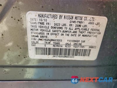 Zdjęcie 13 z 13 samochodu: 2011 INFINITI G37 SEDAN X VIN:JN1CV6AR4BM403203 - miniatura
