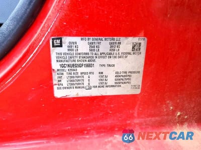 Zdjęcie 12 z 12 samochodu: 2016 CHEVROLET SILVERADO K2500 HEAVY DUTY VIN:1GC1KUEG5GF156831 - miniatura
