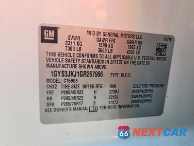 Zdjęcie 13 z 13 samochodu: 2016 CADILLAC ESCALADE ESV PREMIUM VIN:1GYS3JKJ1GR267966 - miniatura