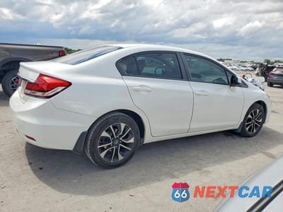 Trzecie zdjęcie samochodu z tyłu: 2013 HONDA CIVIC EXL VIN:19XFB2F96DE091973 - miniatura