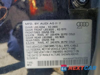 Zdjęcie 13 z 13 samochodu: 2017 AUDI Q7 PREMIUM VIN:WA1AHAF7XHD042424 - miniatura
