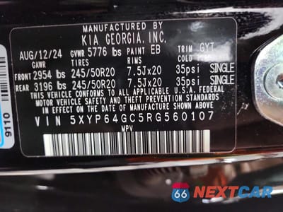 Zdjęcie 13 z 13 samochodu: 2024 KIA TELLURIDE S VIN:5XYP64GC5RG560107 - miniatura