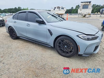 Czwarte zdjęcie samochodu z boku: 2022 BMW M3 COMPETITION VIN:WBS43AY01NFM26327 - miniatura