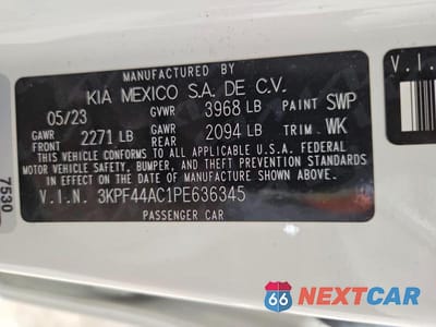 Zdjęcie 13 z 13 samochodu: 2023 KIA FORTE GT VIN:3KPF44AC1PE636345 - miniatura