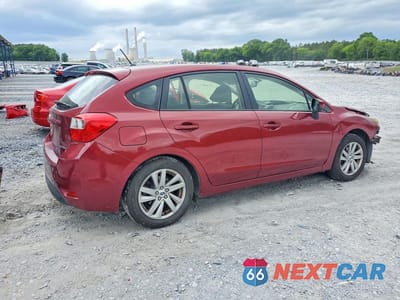 Trzecie zdjęcie samochodu z tyłu: 2015 SUBARU IMPREZA PREMIUM VIN:JF1GPAC65F8307115 - miniatura