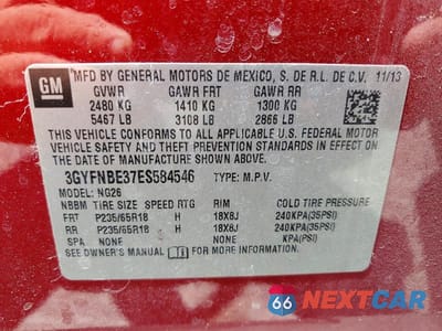 Zdjęcie 13 z 13 samochodu: 2014 CADILLAC SRX LUXURY COLLECTION VIN:3GYFNBE37ES584546 - miniatura