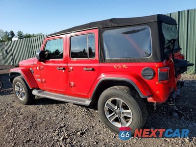 Drugie zdjęcie samochodu z przodu: 2018 JEEP WRANGLER UNLIMITED SAHARA VIN:1C4HJXEN7JW199639 - miniatura