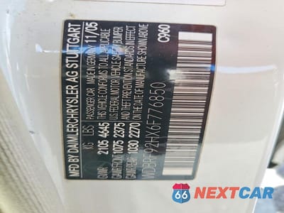 Zdjęcie 12 z 12 samochodu: 2006 MERCEDES-BENZ C 280 4MATIC VIN:WDBRF92HX6F776850 - miniatura