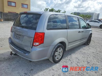 Trzecie zdjęcie samochodu z tyłu: 2013 DODGE GRAND CARAVAN SE VIN:2C4RDGBG1DR587951 - miniatura