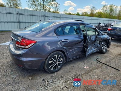 Trzecie zdjęcie samochodu z tyłu: 2014 HONDA CIVIC EX VIN:2HGFB2F84EH556488 - miniatura
