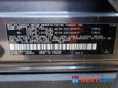 Zdjęcie 13 z 13 samochodu: 2025 TOYOTA RAV4 LE VIN:2T3K1RFV3SC359663 - miniatura