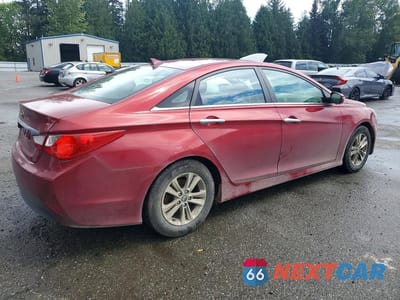 Trzecie zdjęcie samochodu z tyłu: 2014 HYUNDAI SONATA GLS VIN:5NPEB4AC1EH939989 - miniatura