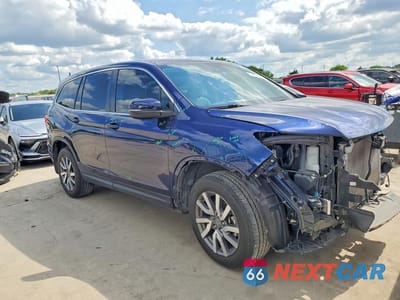 Czwarte zdjęcie samochodu z boku: 2020 HONDA PILOT EXL VIN:5FNYF5H50LB023055 - miniatura
