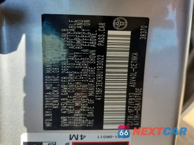Zdjęcie 12 z 12 samochodu: 2011 TOYOTA CAMRY LE VIN:4T1BF3EK9BU183022 - miniatura