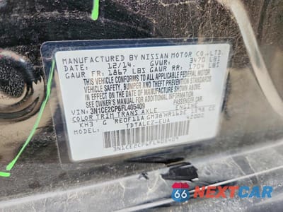 Zdjęcie 13 z 13 samochodu: 2015 NISSAN VERSA NOTE SL VIN:3N1CE2CP6FL405409 - miniatura