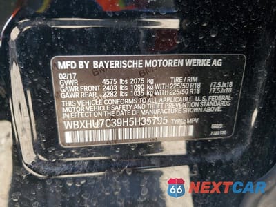 Zdjęcie 13 z 13 samochodu: 2017 BMW X1 SDRIVE28I VIN:WBXHU7C39H5H35795 - miniatura
