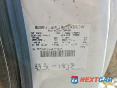 Zdjęcie 13 z 13 samochodu: 2004 FORD F350 SUPER DUTY VIN:1FDWF36S64EC71457 - miniatura
