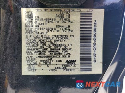 Zdjęcie 12 z 12 samochodu: 1998 NISSAN FRONTIER XE VIN:1N6DD26S3WC315518 - miniatura