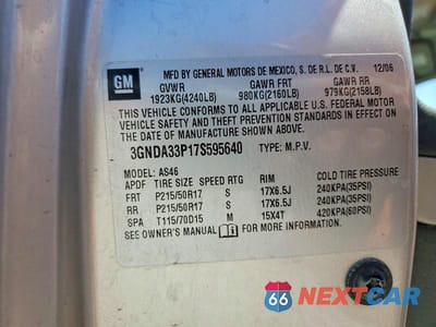 Zdjęcie 13 z 13 samochodu: 2007 CHEVROLET HHR LT VIN:3GNDA33P17S595640 - miniatura
