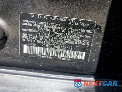 Zdjęcie 13 z 13 samochodu: 2010 SUBARU FORESTER 2.5X PREMIUM VIN:JF2SH6CC8AH738773 - miniatura
