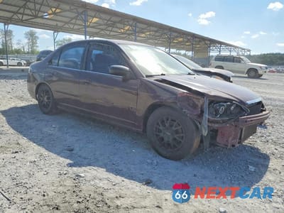Czwarte zdjęcie samochodu z boku: 2002 HONDA CIVIC LX VIN:2HGES165X2H520733 - miniatura