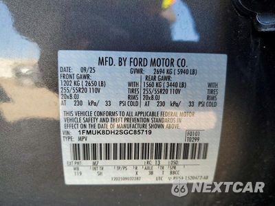 Zdjęcie 13 z 13 samochodu: 2025 FORD EXPLORER ACTIVE VIN:1FMUK8DH2SGC85719 - miniatura