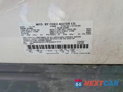 Zdjęcie 13 z 13 samochodu: 2023 FORD EXPLORER PLATINUM VIN:1FM5K8HC7PGA21177 - miniatura